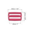 thumbnail image 2 of Unique Bargains Boucle Coulissante Tri-Glide 1 Pouce Sangle de Fixation, Rouge Rose, Lot de 50, 2 of 5