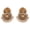 D361 Oxidised Gold, variant on NEW Sunsoul by Touchstone Indian Bollywood Fantastic Floral Fringes White Rhinestone Faux Pearls Designer Jewelry Large Earrings In Gold Tone For Women.