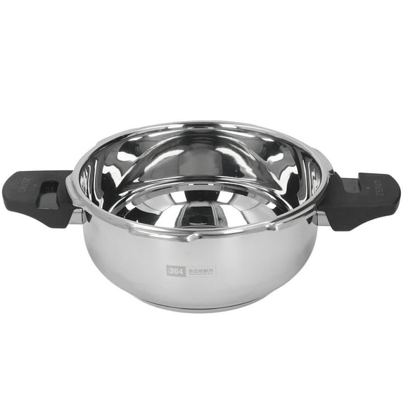 Stainless Steel Mini Pressure Cooker Safe Explosion Proof 1.8L 1.8 Liter Pressure Cooker Oyster Fish Head Pot for Gas Stove Induction Cooker