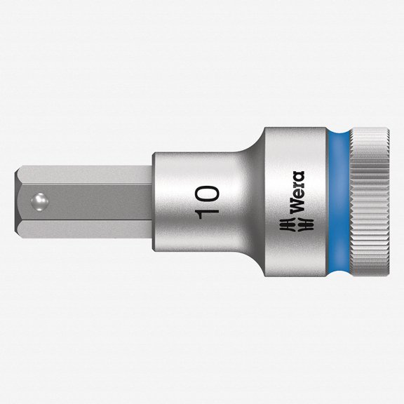 Wera 003825 1/2" Drive Zyklop Hex-Plus Bit Socket with Holding Function 10mm