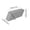 Triangle-Gray, variant on WWC Triangle Pencil Case, Large Capacity Silicone Foldable Standing Pencil Pouch, Portable Vertical Desk Organizer for School Office Makeup, Purple