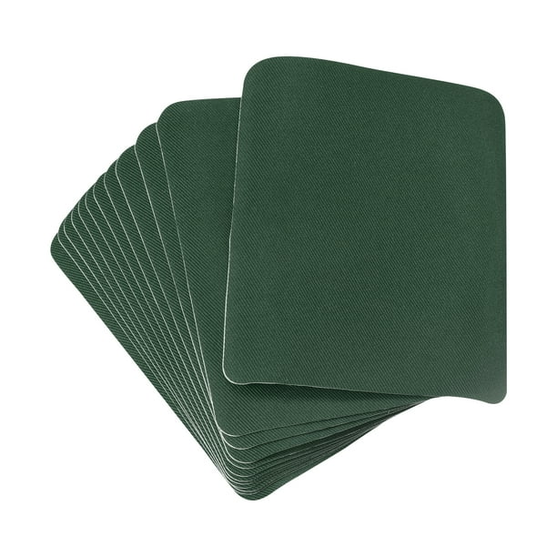 Tela Parche Termoadhesivos Unique Bargains Parches Verde Oscuro 4.9'x3.7' Paquete de 12