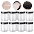 thumbnail image 2 of 8 Pcs Pots à Crème Ronds Transparents à Large Ouverture Pots en Plastique avec Couvercles, 2 of 8