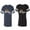 Men Navy / Women Black, variant on Her King His Queen Matching Couple Cotton Jerseys (Men Navy / Women Black) (Men S / Women S)