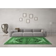 thumbnail image 3 of Ahgly Company Indoor Round Persian Emerald Green Traditional Area Rugs, 8' Round, 3 of 4