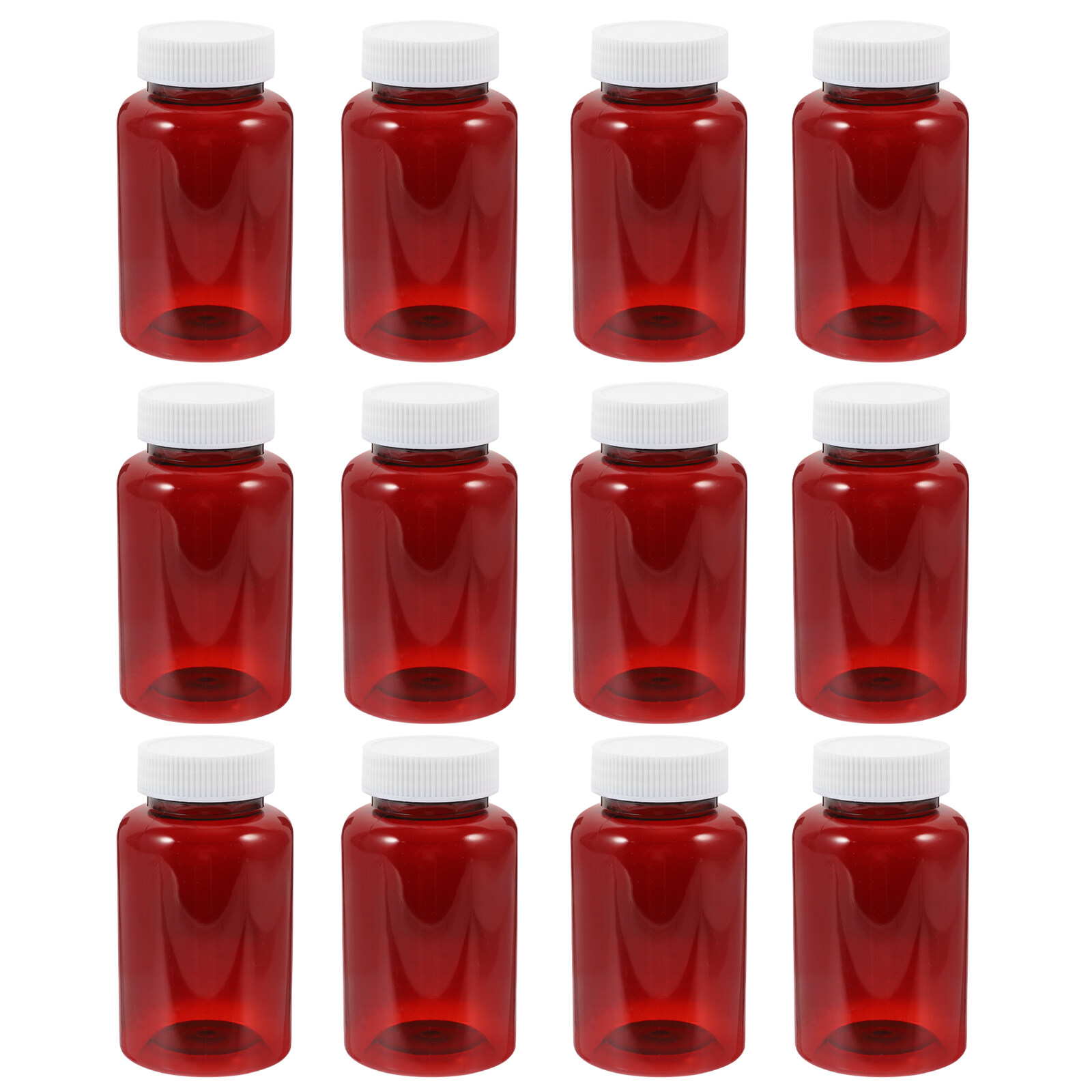 12 pcs Empty Medicine Container Plastic Pills Bottles Empty Pills