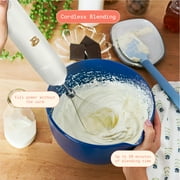 Beautiful Cordless Immersion Blender with Chopper, Whisk & Measuring Cup, White Icing by Drew Barrymore