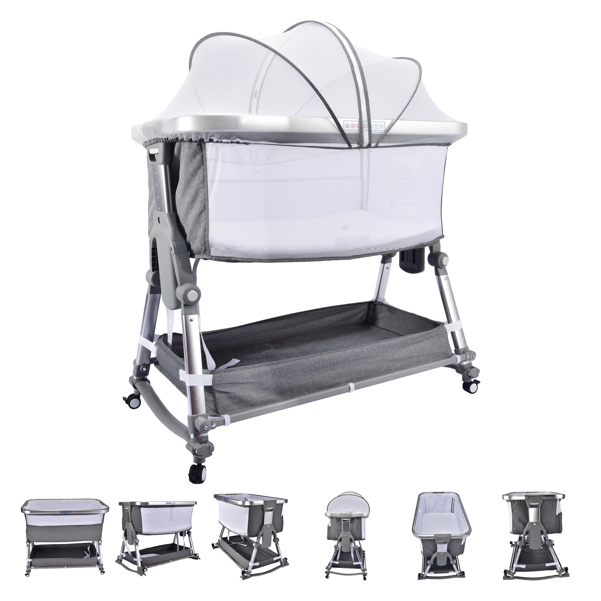 Borncerella bassinets model a 2 in 1 for newborn baby gray Walmart