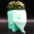 thumbnail image 2 of Clever Contraptions Elephant Succulent Planter, Vase | Excess Water Drains Out the Snout – Medium, 2 of 10