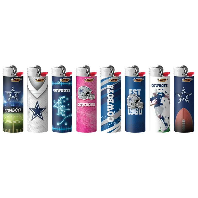 dallas cowboys cigarette lighter BIC Dallas Cowboys NFL Multipurpose Maxi Pocket Lighters Set,  Child-Resistant, 6-Pack