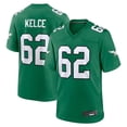thumbnail image 1 of Men's Philadelphia Kelce 62 Kelly Green Stitched Game Player T-shirts, X-Large, 1 of 2