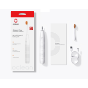 Oclean Flow Sonic Long Battery Life Rechargeable Electric Toothbrush, Adult and Children 10+, Medium Bristles, White, 1 Pack