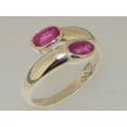 thumbnail image 2 of LBG British Made 925 Sterling Silver Natural Ruby Womens Band Ring - 33 size options, 2 of 7