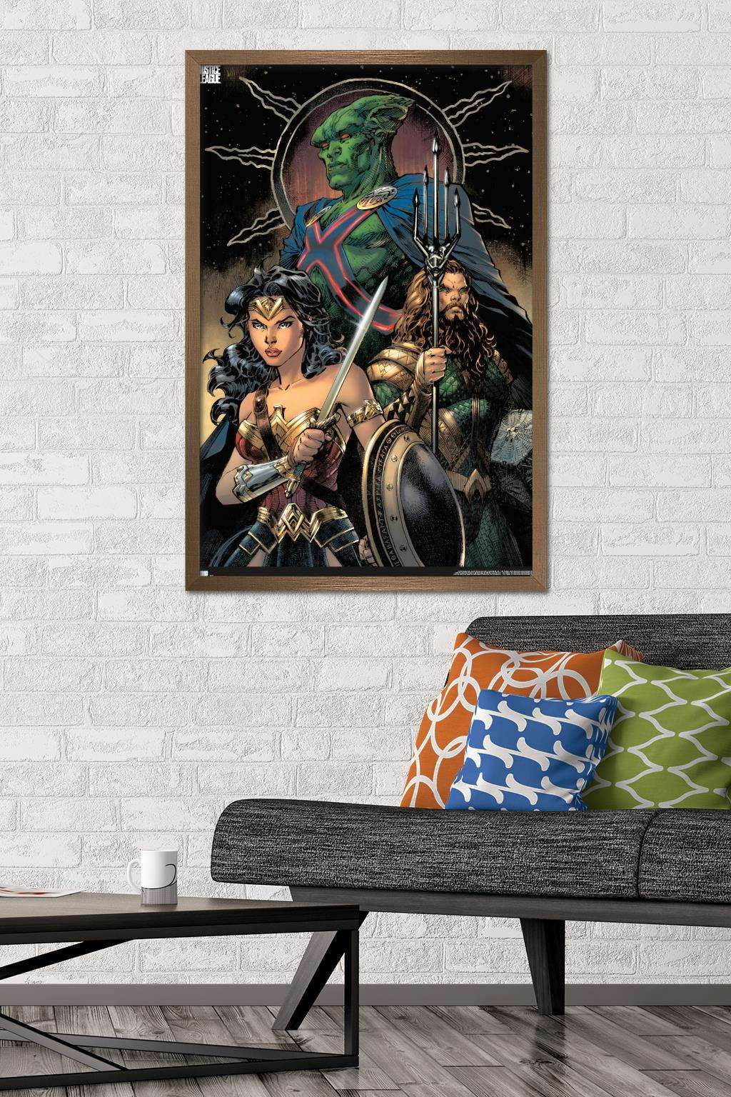 DC Zack Snyder's Justice League - Jim Lee Variant Wall Poster, 22.375" x 34", Framed