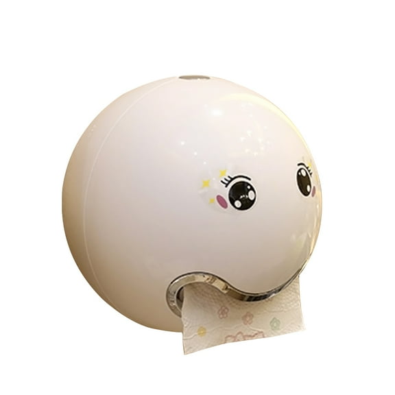 HONITANO 1Set Bathroom Napkin Holder Tray Rectangular Shape Waterproof Plastic For Bathrooms 11.8X6.3X11.8in White