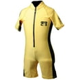 thumbnail image 1 of Body Glove Childs Shorty Wetsuit, 8oz Lycra Spring Short Sleeves Wet Suits Front Zip Black/Yellow - M, 1 of 5