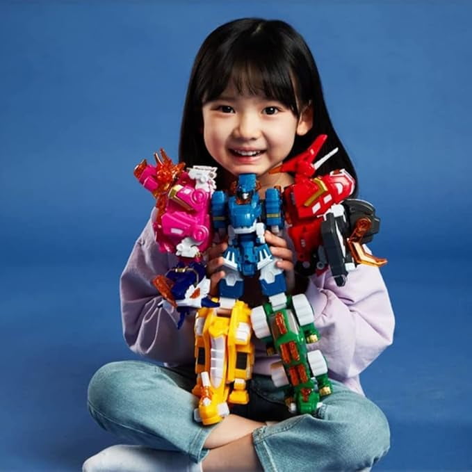 Miniforce Super Dino 7 Dinosaurs Transformed into one Robot Toy  18.3 x 4.9 x 16.1(in)