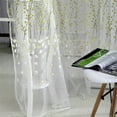 thumbnail image 5 of sdhkgrrt under $5 2Pcs Sheer Curtains, Wintersweet Pattern Sheer Curtain,Voile Window Drape Valance,Modern Home Window Treatment,Filtered Light Curtain Panel,Romantic Home Decor, 5 of 9