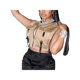 thumbnail image 3 of Sunloudy - Chaleco informal sin mangas para mujer, a la moda, con hebilla de color sólido, bolsillo, ombligo expuesto Sunloudy S M L XL, 3 of 10
