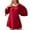 Red, variant on IROINNID Long Sleeve Dress for Women Summer Square Neck Long Sleeve Loose Solid Plus Size Dress ,Red