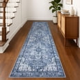 thumbnail image 6 of Brisasol Runner Rug for Hallway 2x8 Washable Kitchen Rug and Runners Low Pile Soft Printed Blue Indoor Carpet Runner for Bedroom Entryway, 6 of 7