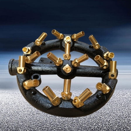 20-Head Jet Burner, 8.66in Outside Diameter, Replacement for Kitchen Equipment Cookers