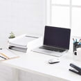 thumbnail image 5 of Basics Plastic Organizer - Letter Tray, White, 2-pack, 5 of 5