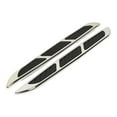thumbnail image 1 of 2pcs Chrome Universal Car Air Flow Fender Side Mesh Vent Decoration Sticker, 1 of 6