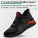 thumbnail image 4 of Zapatos con punta de acero para hombres y mujeres, zapatos de trabajo de seguridad livianos, zapatillas industriales de construcción transpirables, zapatillas de trabajo con punta de acero, 4 of 4