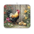 thumbnail image 7 of Kitchen Drying Mat Kitchen Drying Pad 16x18In Drying Dish Mat Dish Drying Mats Kitchen Countertop Multi-Function Drain Drying Mat Colorful Big Rooster, 7 of 7