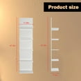 thumbnail image 2 of 5 Tier Wall Shelf Unit,Wall Mount Vertical Lack Shelf with Light,Modern Column Shelf Floating,Floating Shelf Wall Decor Shelves for Bedrooms, Living Rooms,Vanity(White), 2 of 14