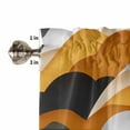 thumbnail image 3 of Valances for Windows Gradient Ocean Waves Orange Gray Gradient Waves Valance Rod Pocket Window Treatments Curtains for Kitchen Small Windows Living Room Bedroom Bathroom, 60"x18", 3 of 7