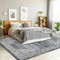 thumbnail image 6 of Yesurprise 2x6ft Persian Style Area Rugs - Gray Tone Pearl Velvet, 1150Gsm, 100% Polyester, 350Gsm Velvet Weight, Washed Back, Folding Simulation Printed Carpet Xm-Persia-Jian Ya Yi Xiao, 6 of 8