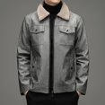 thumbnail image 1 of Puntoco Chaqueta De Abrigo Ajustada Con Capucha Y Cordón Cosido Para Hombre, 1 of 6