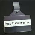 thumbnail image 3 of Wire Basket Label Holders, Plastic Sign Clip for 3/8" Wire Racks & Baskets - 2" x 1.25", 50 Pack, 3 of 5