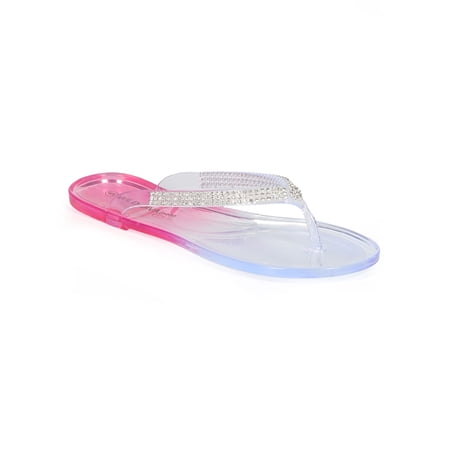 ombre jelly sandals