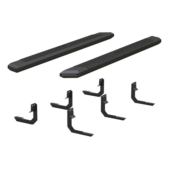 ARIES 2556045 AdvantEDGE Black Aluminum 75-Inch Truck Running Boards, Select Nissan Titan