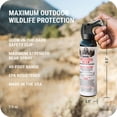 thumbnail image 5 of SABRE Frontiersman MAX Bear Spray, EPA Registered for 9 Animal Species, Max Strength 2% Major Capsaicinoids, 40-ft Range, 7.9 oz, 1 Count, Animal Pepper Spray for Hiking & Camping, 5 of 13