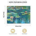 thumbnail image 2 of Nawypu Monet Canvas Wall Art - Water Lilies Poster - Landscape  Reproduction - Monet Prints - Modern Impressionist Art Poster for Living Room, Bedroom, Office, 2 of 5