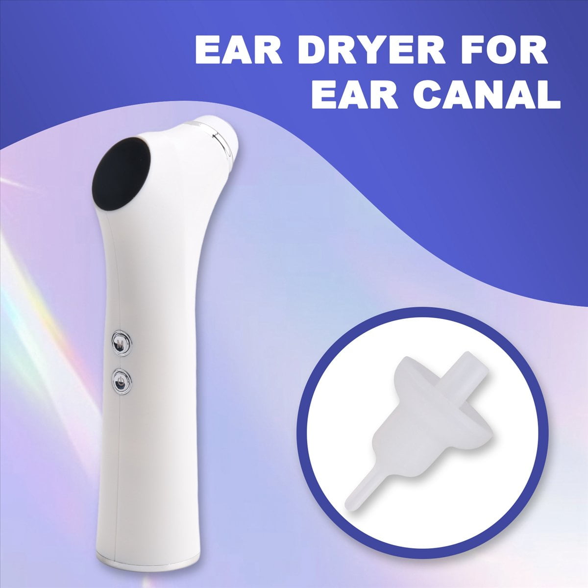 Home Intelligent Constant Temperature Ear Dryer for Ear Canal Drying and Care, 3 Types of Ear Tips
