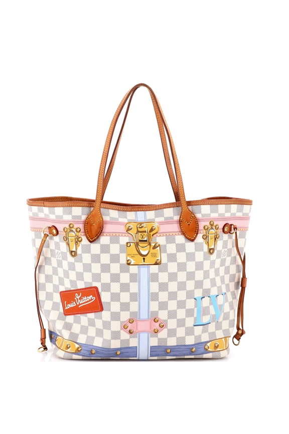 Pre-Owned Neverfull NM Tote Limited Edition Damier Summer Trunks MM By Rebag