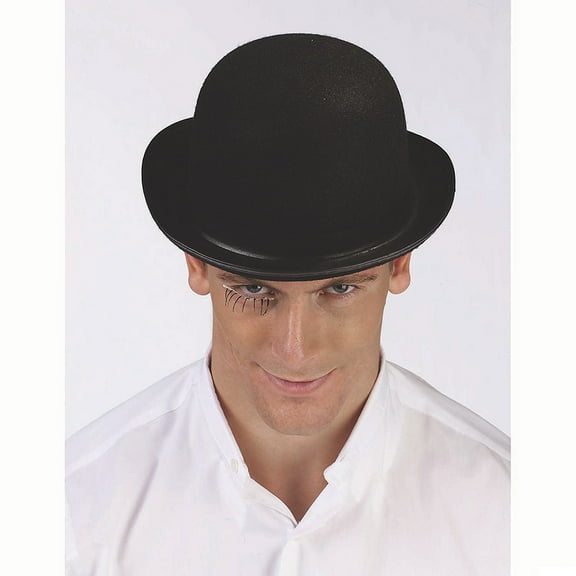 Fun World FW90006D Adults Black Felt Derby Hat Costume Accessory