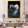 thumbnail image 3 of Designart 'Full Moon Night in Cloudy Sky VI' Nautical & Coastal Framed Art Print, 3 of 4