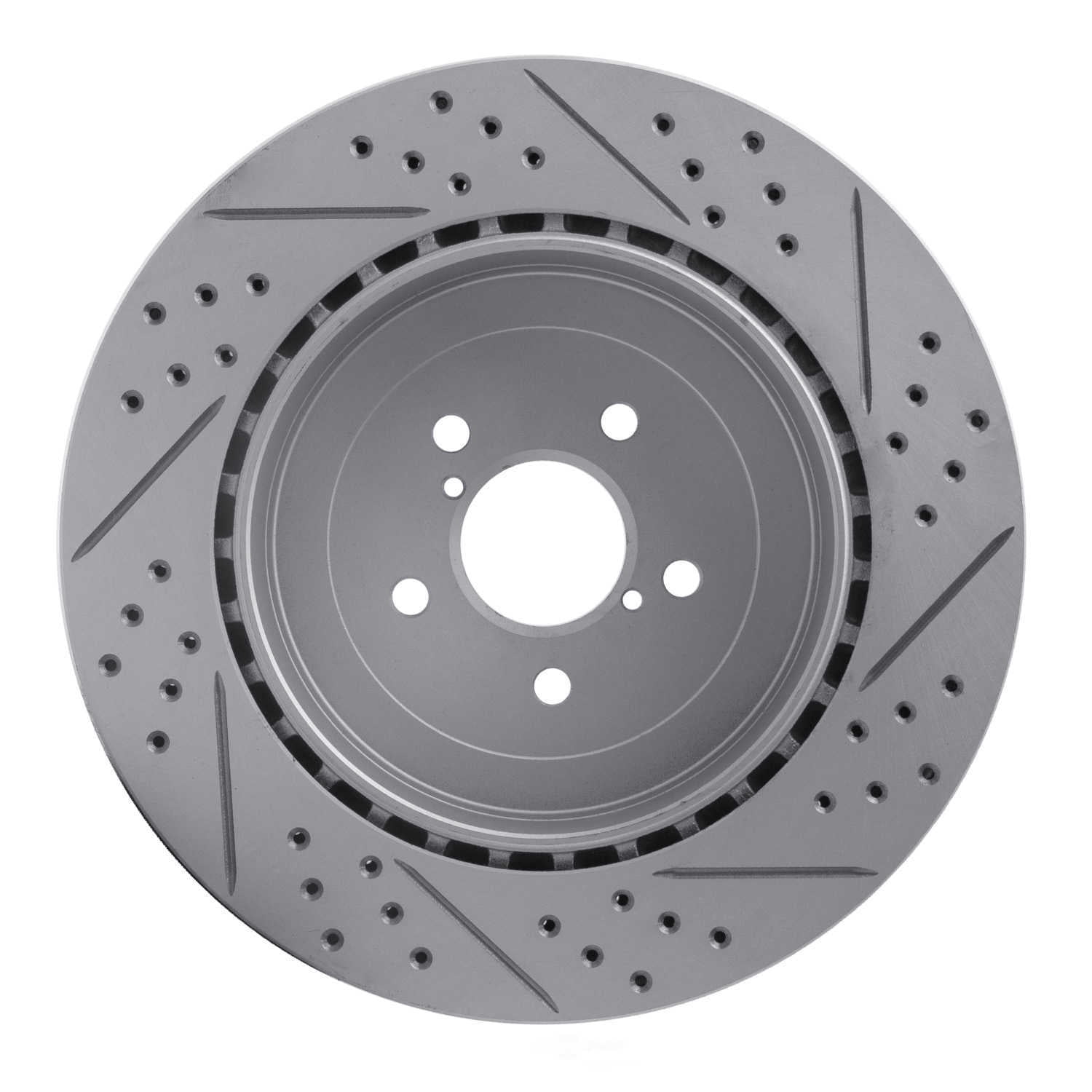 Dynamic Friction Company 830-13015R DFC Geoperformance Rotor - Drilled and Slotted
