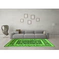 thumbnail image 3 of Ahgly Company Indoor Round Oriental Green Traditional Area Rugs, 8' Round, 3 of 4