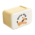thumbnail image 1 of Caja de pañuelos para pared, soporte para papel higiénico, caja de almacenamiento multifuncional, soporte para pañuelos para baño, dormitorio, sala de Perro amarillo, 1 of 8