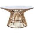thumbnail image 2 of SAFAVIEH Whent Rustic Round Coffee Table, Honey Brown Wash/Black, 2 of 7