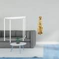 thumbnail image 2 of Mesita de noche de acrílico,Mesa auxiliar de acrílico transparente Mesa auxiliar transparente en capas,Mesa pequeña de acrílico,mesita de noche pequeña,compacta,Figura de guepardo,Figura, 2 of 8