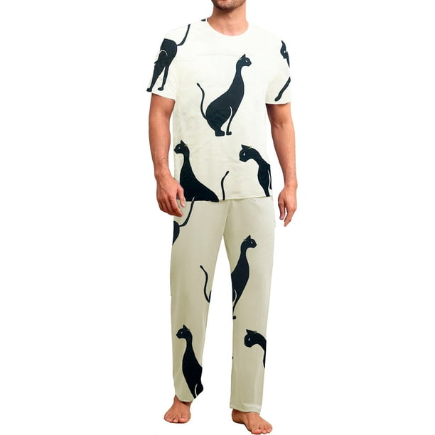 Conjunto De Pijama Shendy Vendy 2 Piezas Para Hombre Elegante Camisa Pantalon