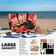 thumbnail image 5 of Fuzoiu Sushi Print Waterproof Beach Tote Bag for Women Girls with Zipper,Sandproof Pool Swim Bag,Large Capacity Beach Travel Bag for Pool Swim Travel Everyday, 5 of 7